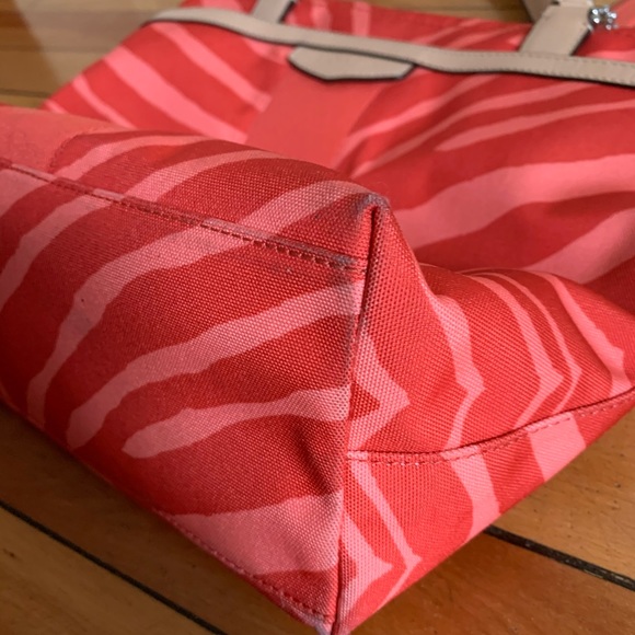 Coach Zebra Print Light and Dark Pink Tote - Picture 4 of 8